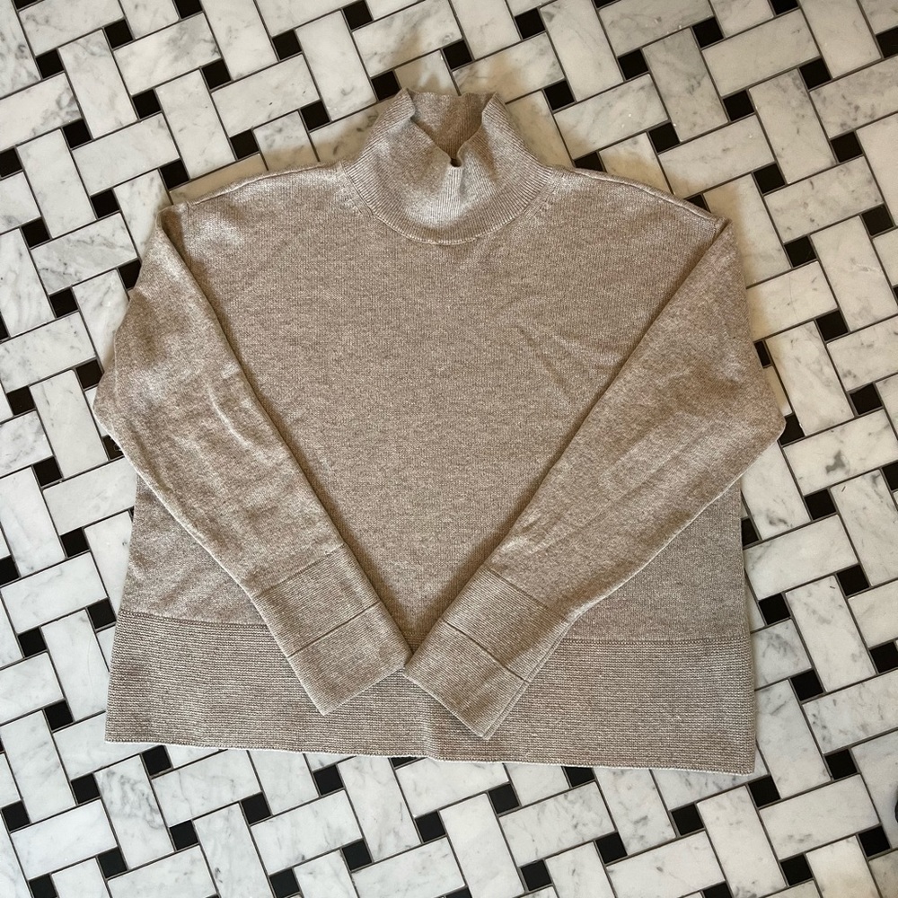 Everlane▫️100% Cashmere Boxy Turtleneck Sweater